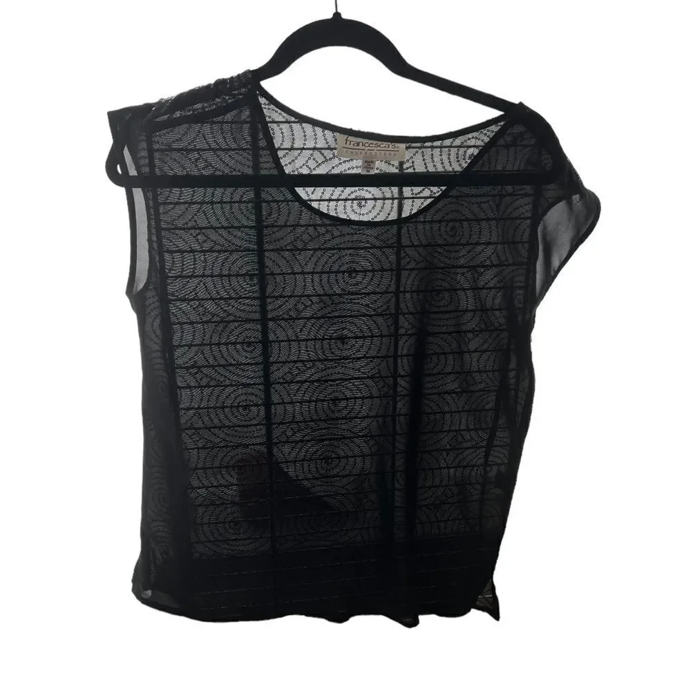Black sequin top - Picture 2 of 5